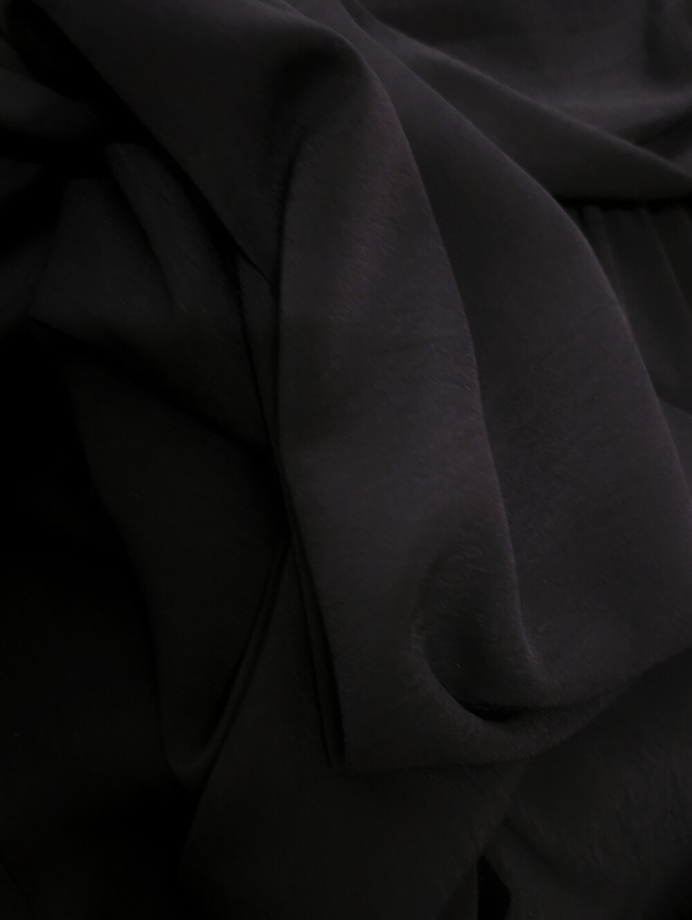 * NEW Chic Ruched Waist Lantern Sleeve Dress Black - Picture 10 of 12